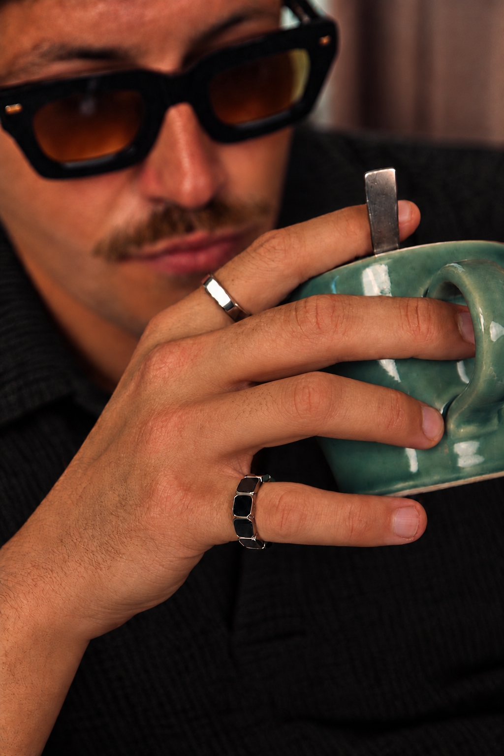 Onyx Frame Ring