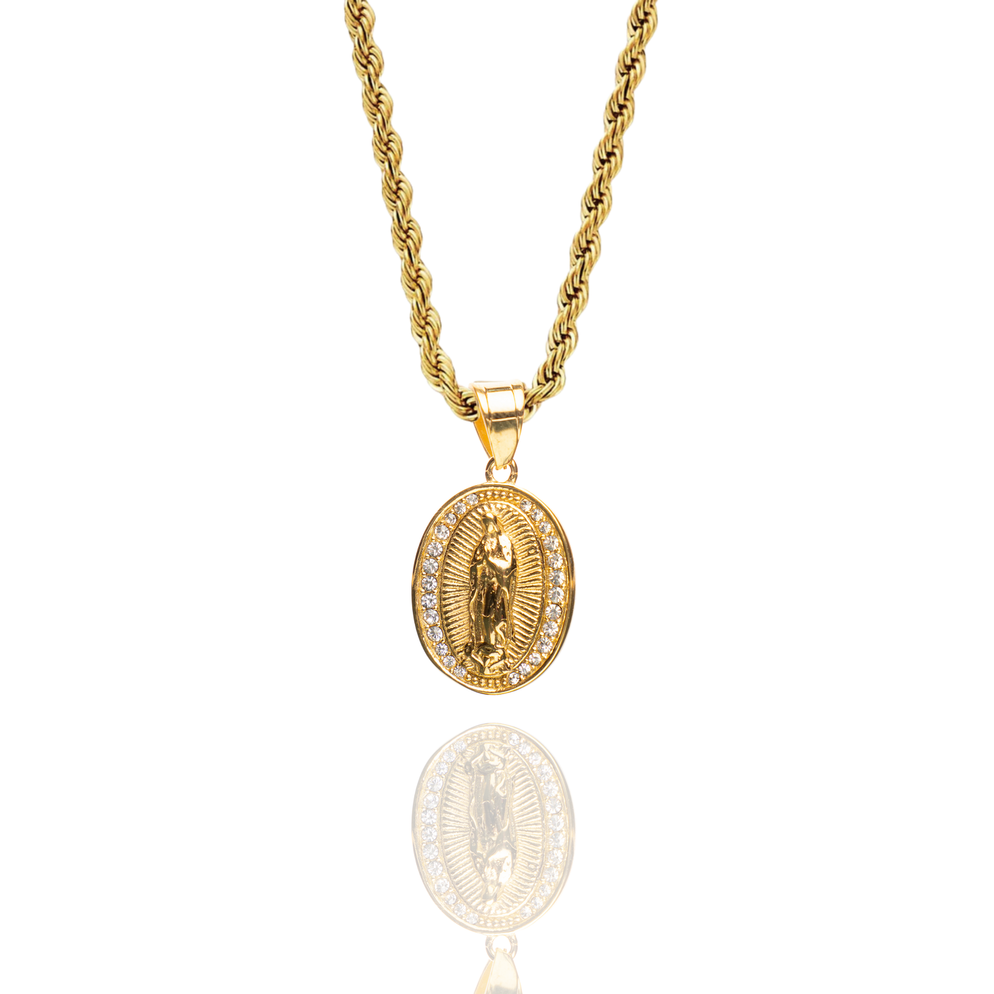 Virgin’s Radiance Pendant + Rope Necklace