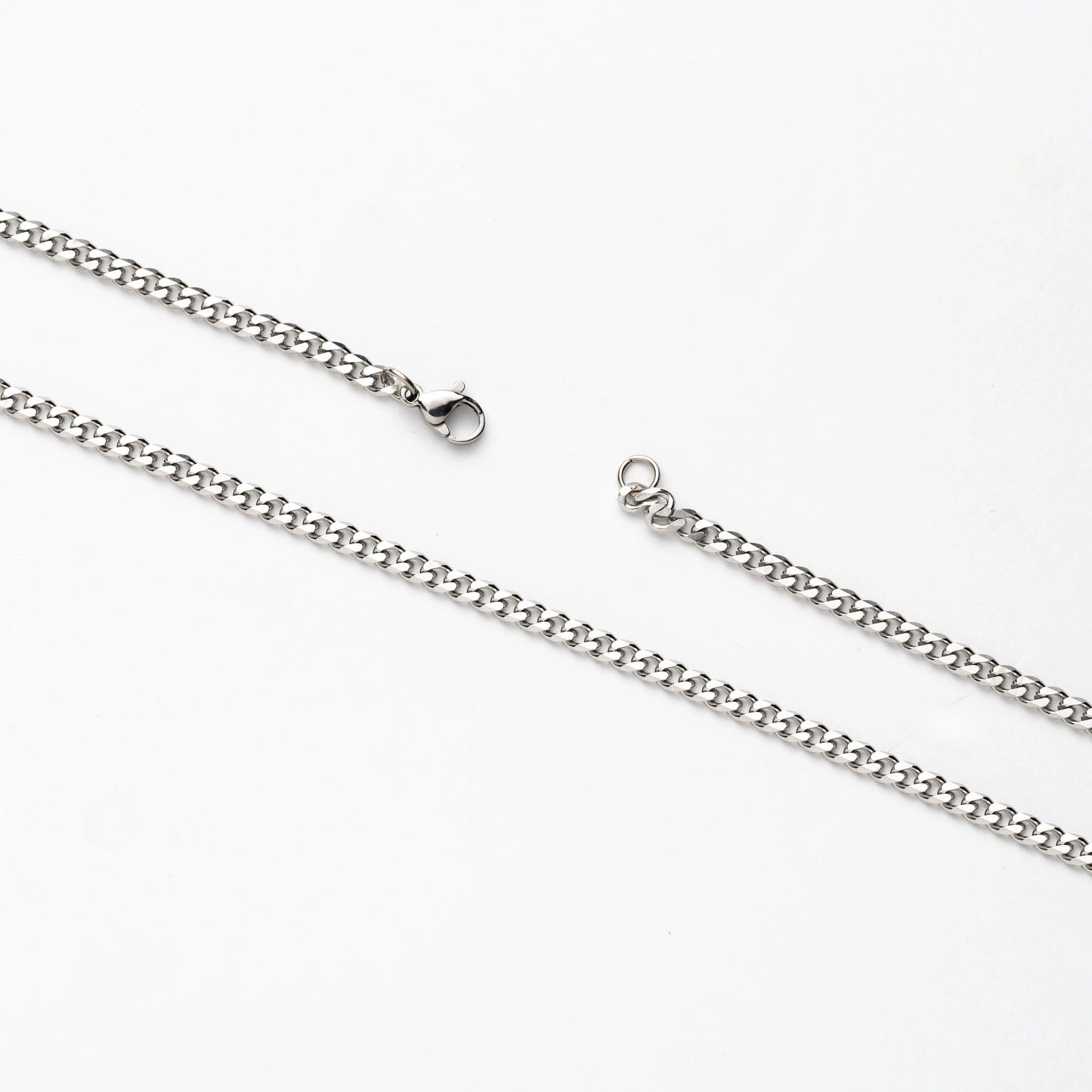 Cross Pendant + Curb Chain Necklace