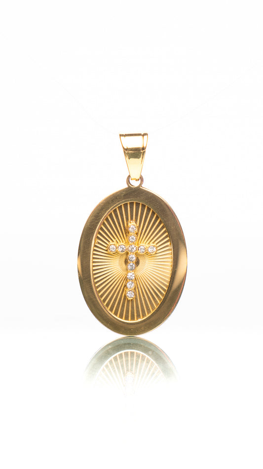 Radiant Cross Pendant