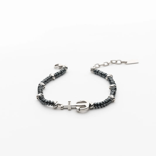 Hematite Anchor Bracelet