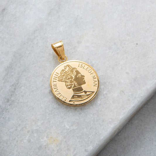 Queen Elizabeth II Coin Pendant