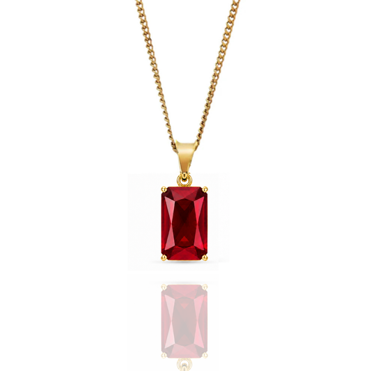 Regal Stone Pendant + Cuban Necklace