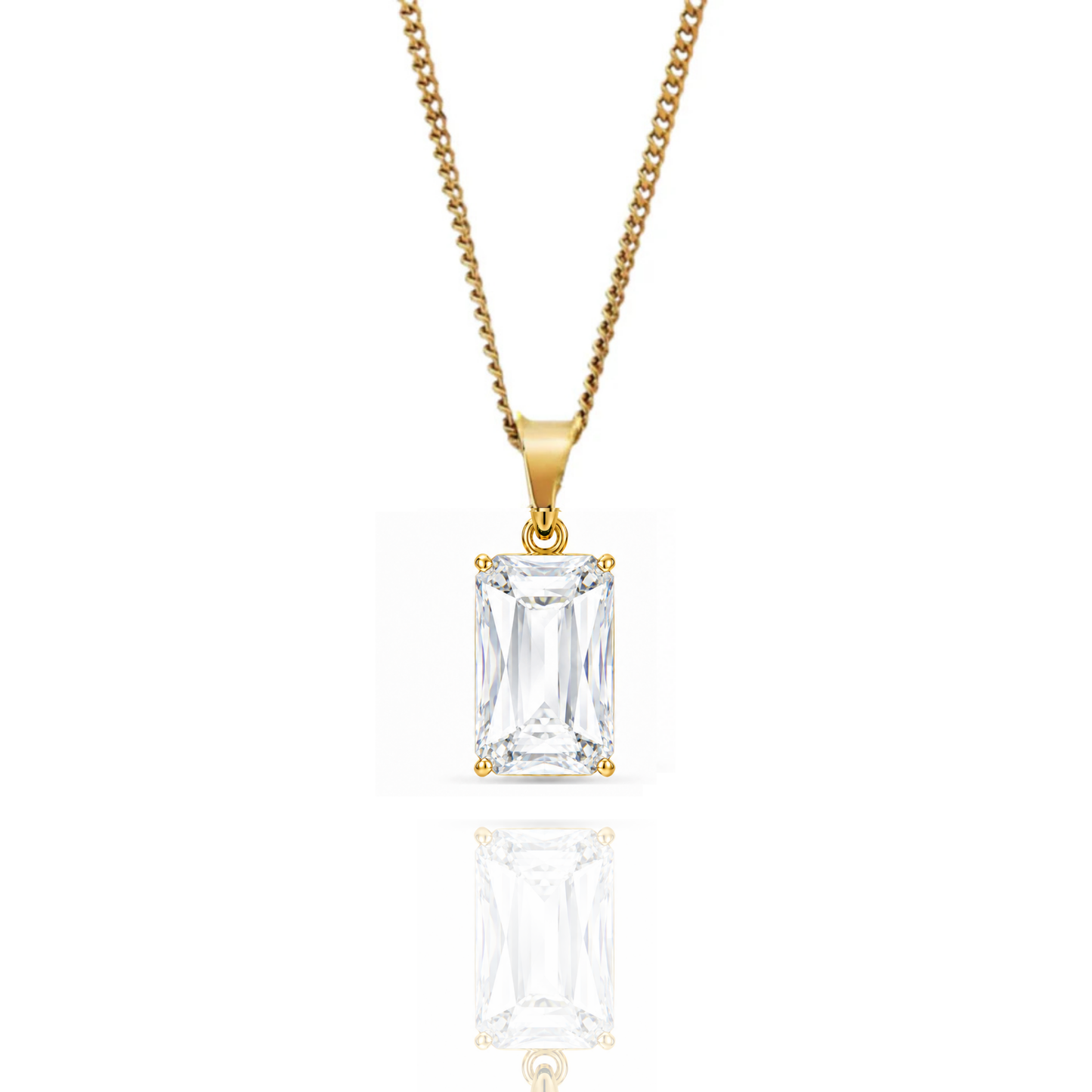 Regal Stone Pendant + Cuban Necklace