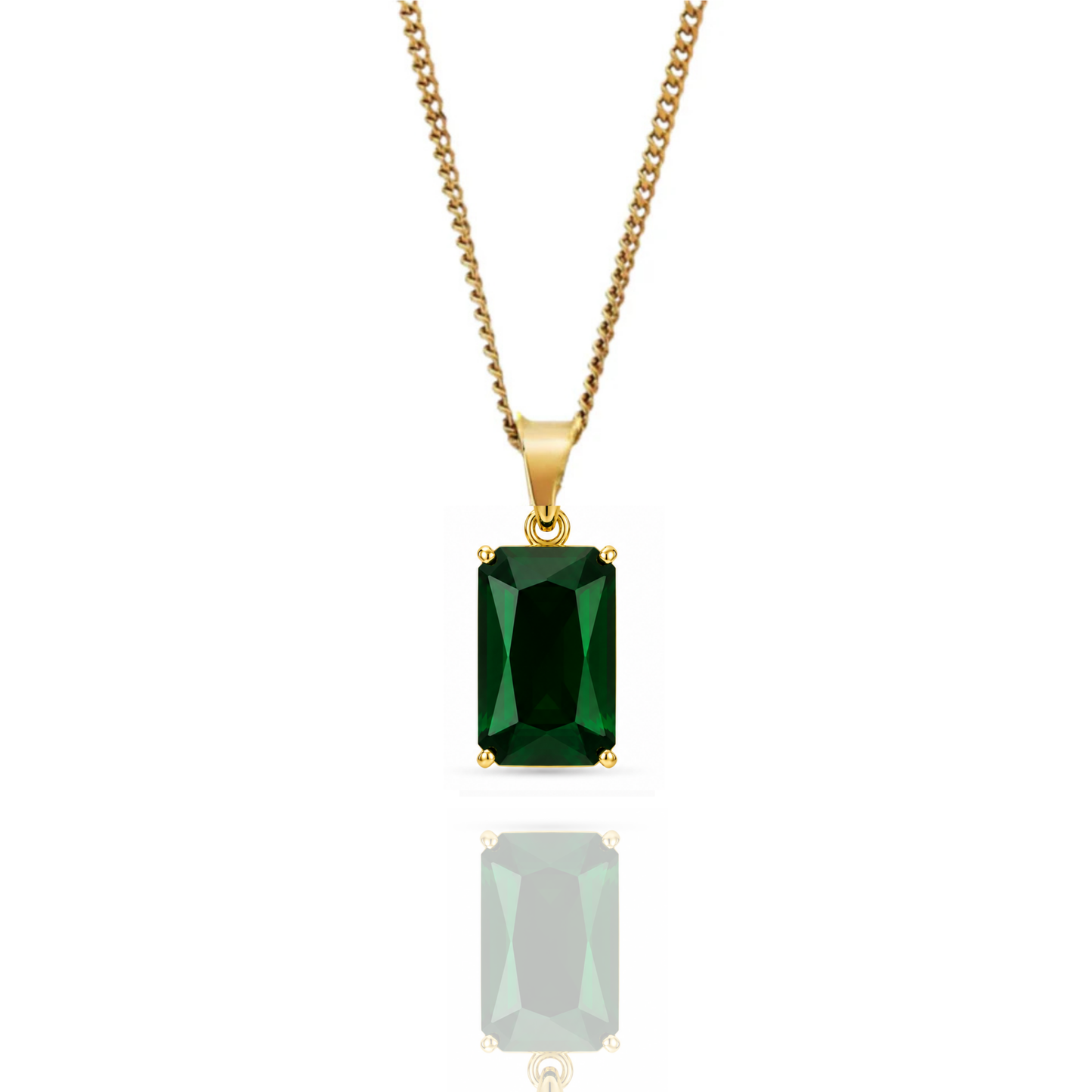 Regal Stone Pendant + Cuban Necklace