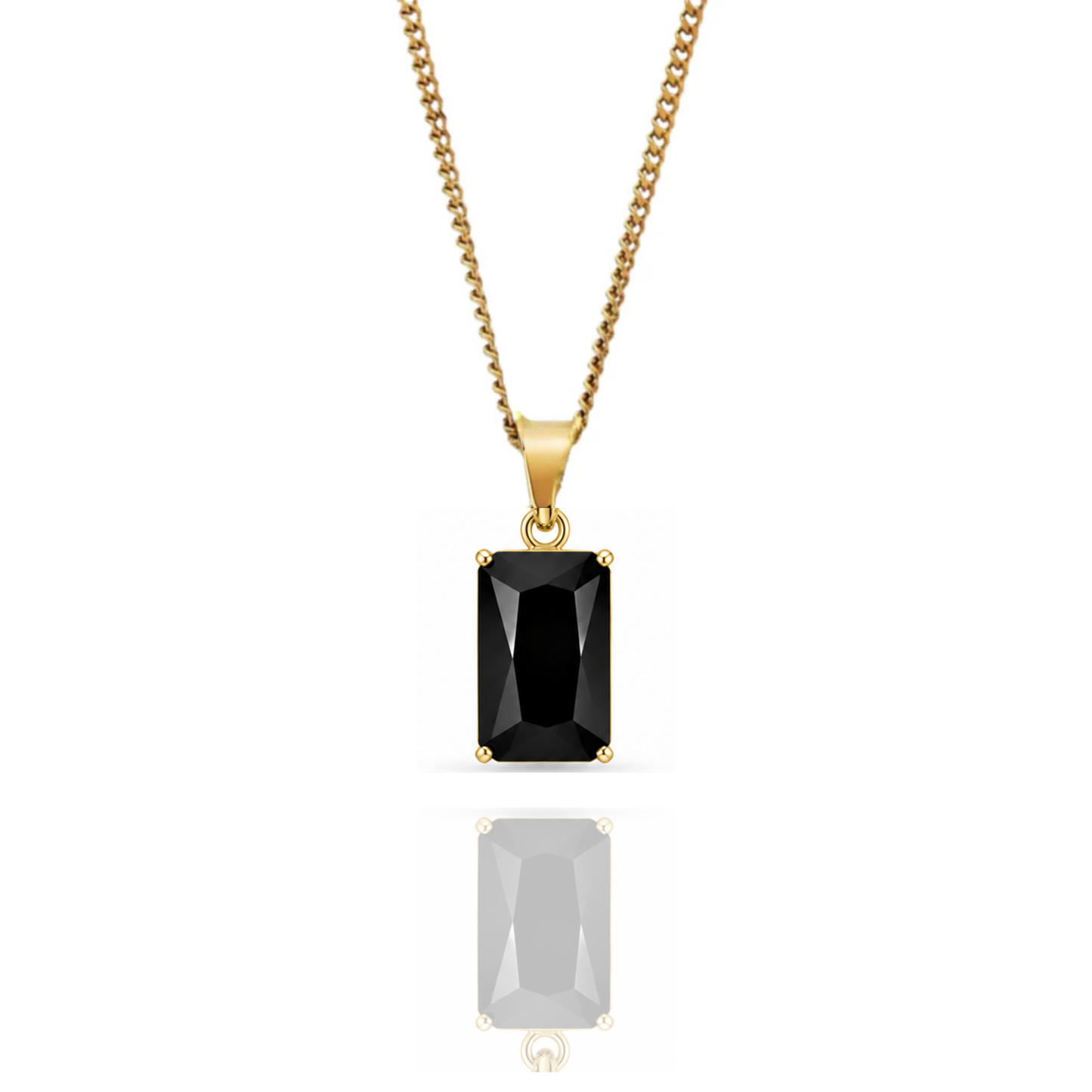Regal Stone Pendant + Cuban Necklace
