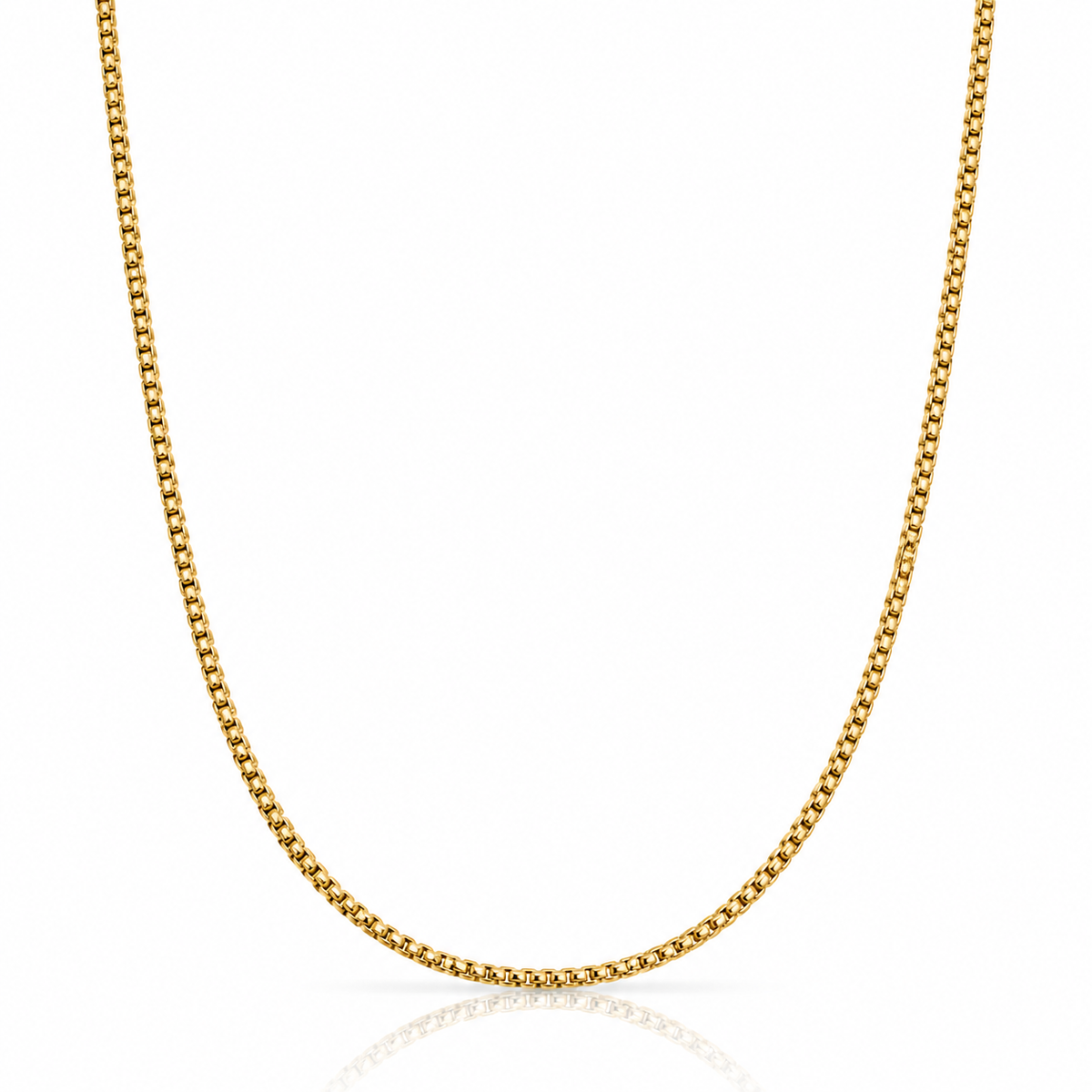 Curved Box Chain Necklace