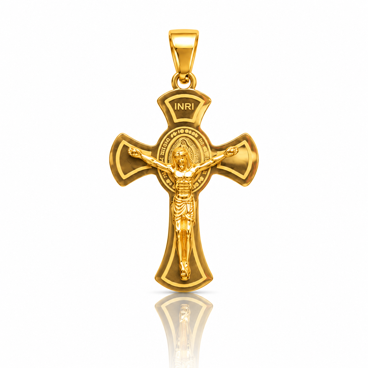 Faith Shield Crucifix Pendant