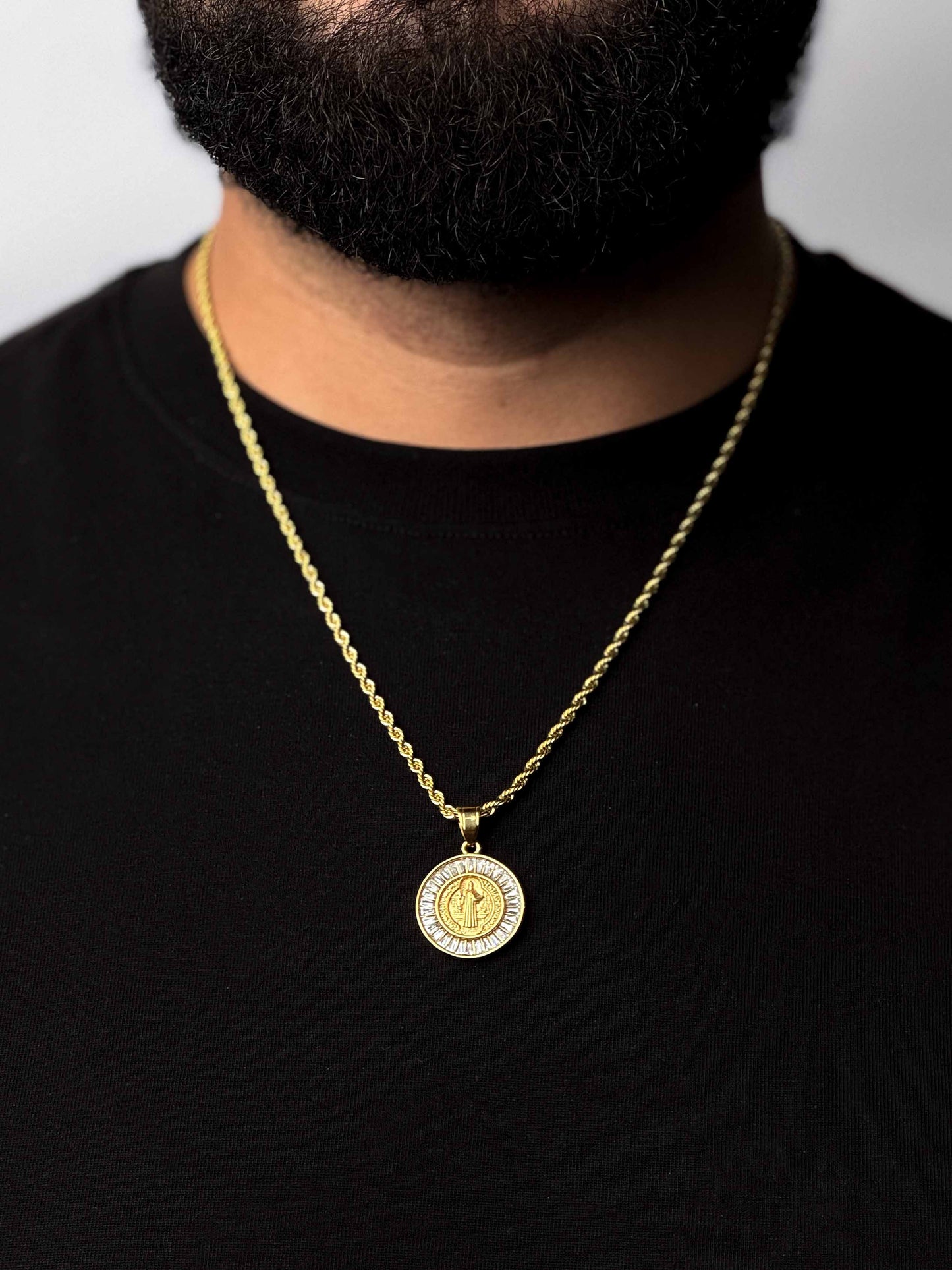 Saint’s Halo Pendant + Rope Necklace