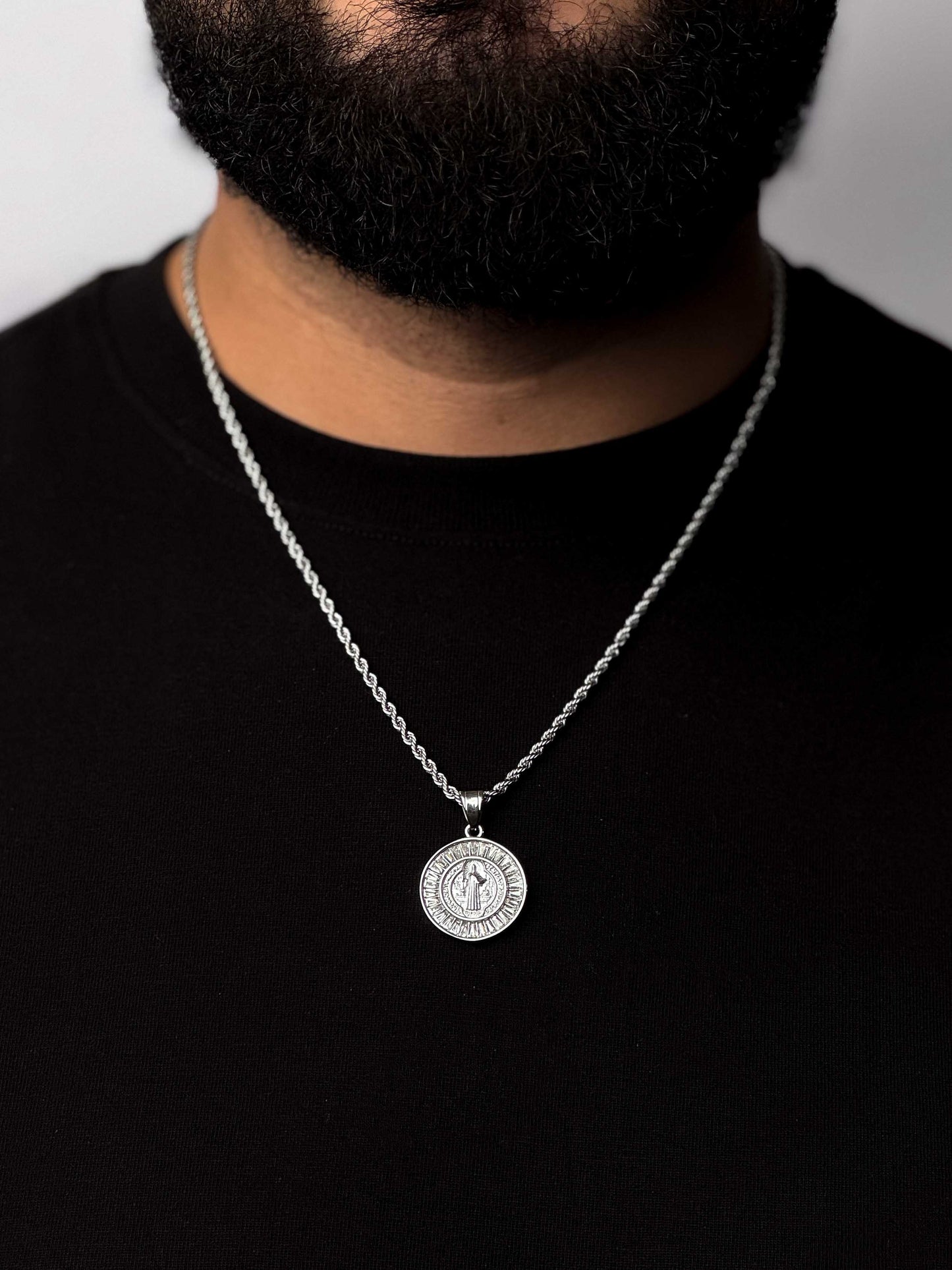 Saint’s Halo Pendant + Rope Necklace