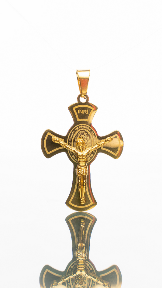 Faith Shield Crucifix Pendant