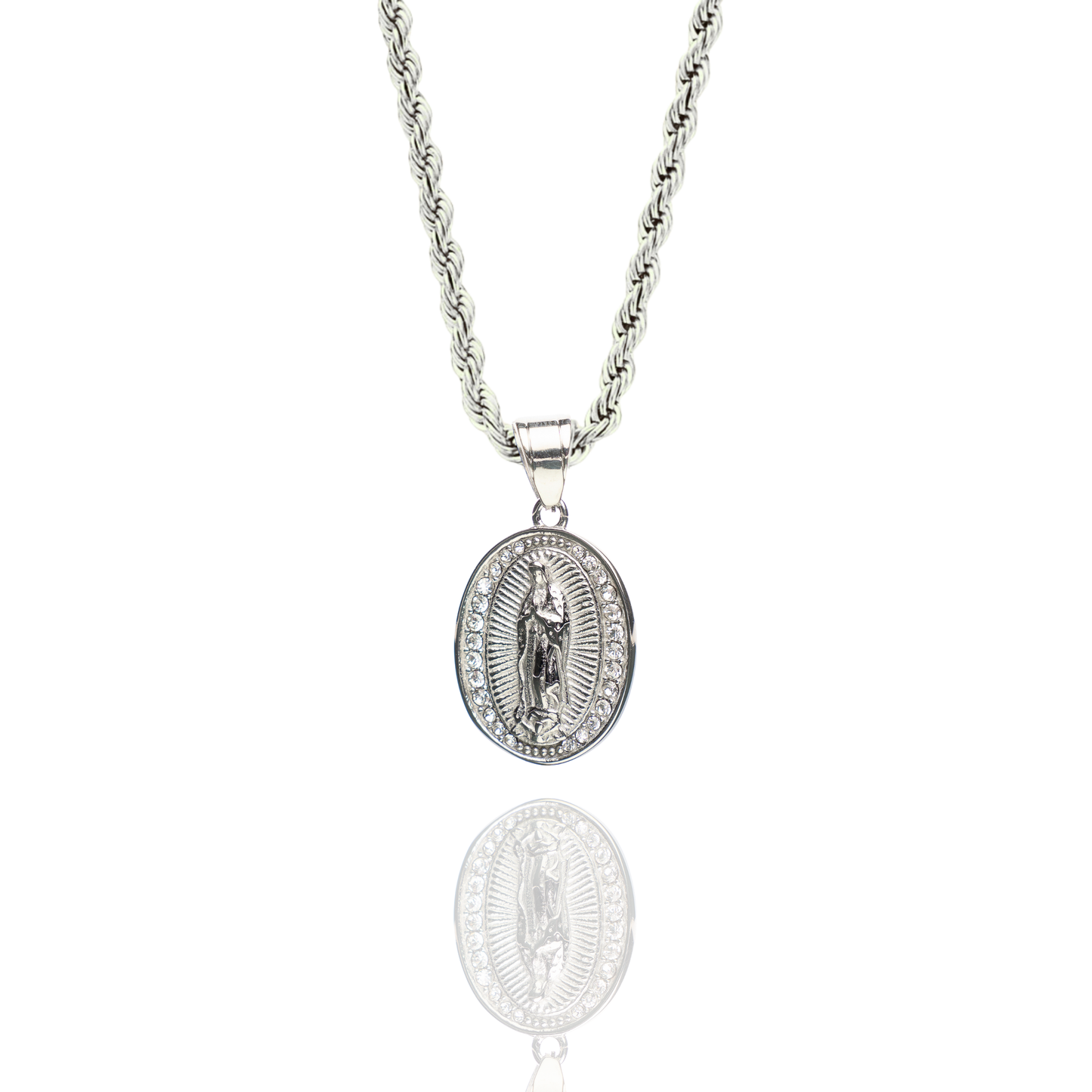 Virgin’s Radiance Pendant + Rope Necklace