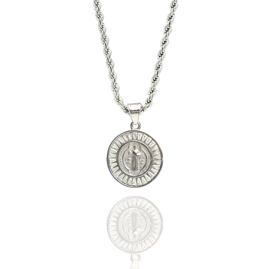 Saint’s Halo Pendant + Rope Necklace