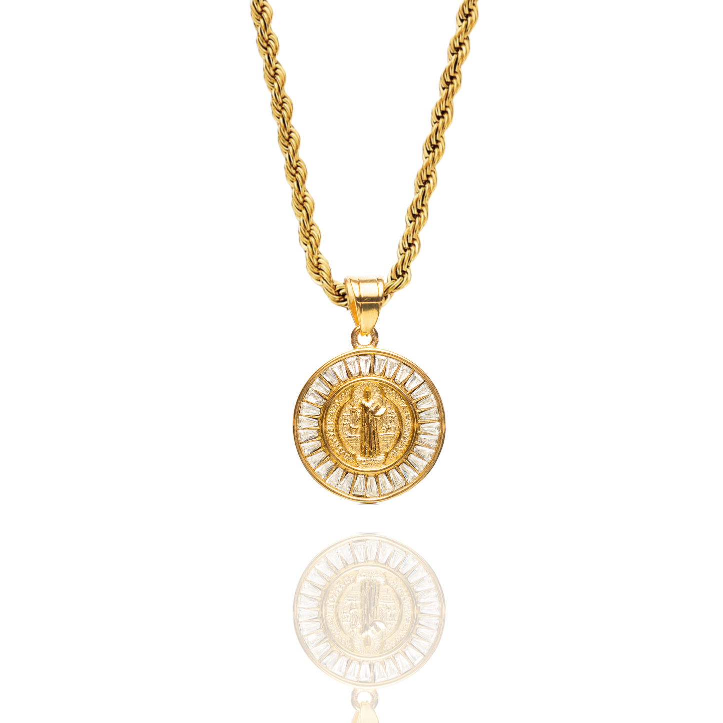 Saint’s Halo Pendant + Rope Necklace