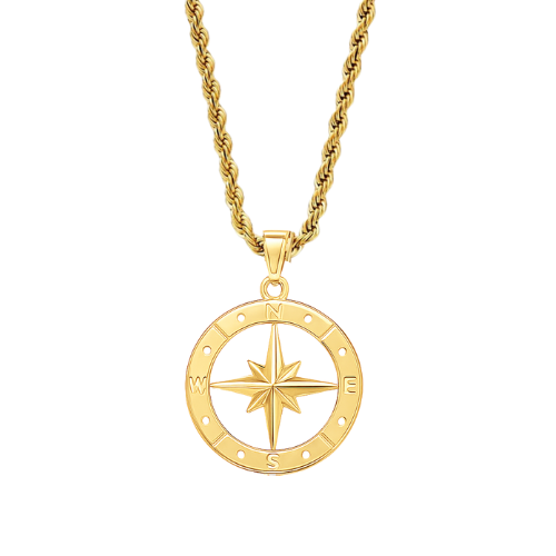 True North Pendant + Rope Necklace
